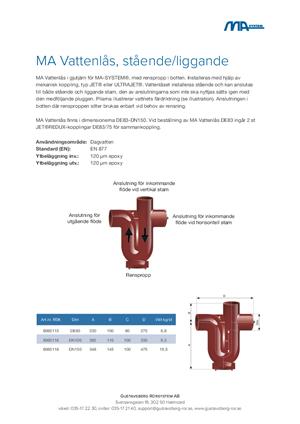 Förhandsvisning av Faktablad MA Vattenlås