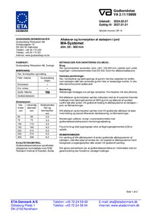 forhåndsvisning av ETA Certifikat