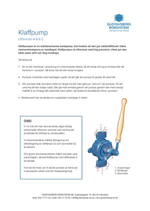 Förhandsvisning av PDF - Klaffpump A-B & C