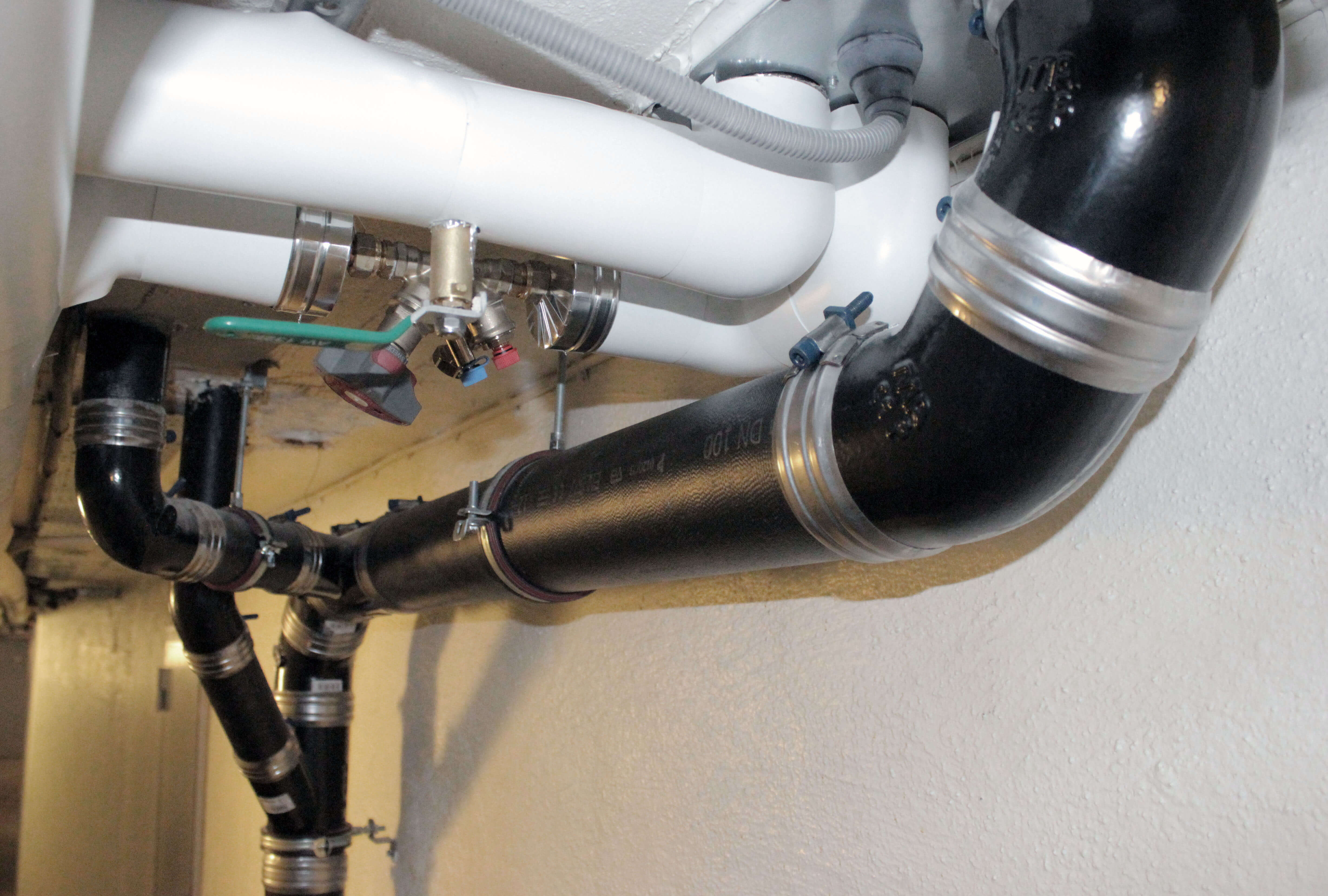 MA-SYSTEM, rörledning installerad i byggnad. 