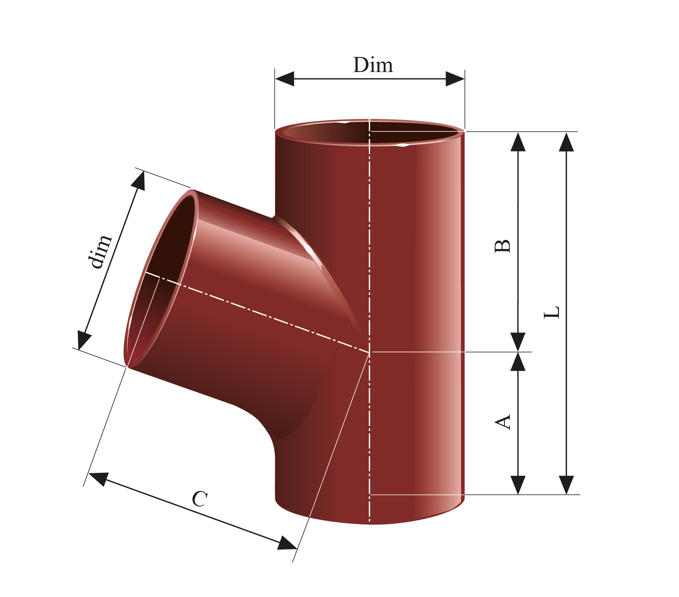  MA Grenrör 70° | Gjutna rördelar i MA-SYSTEM®