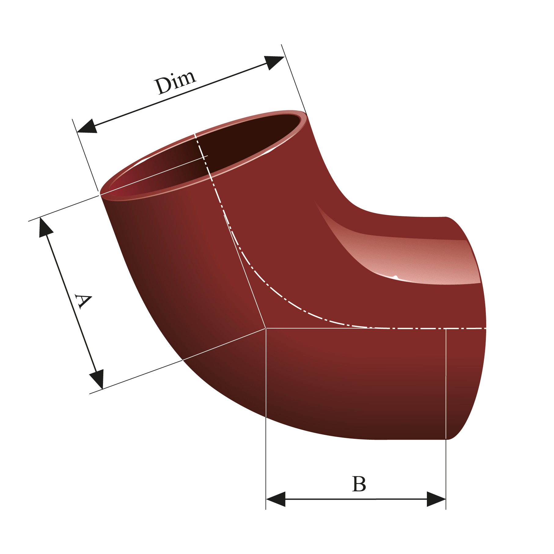  MA Språng 70° | Rörböj i MA-SYSTEM®