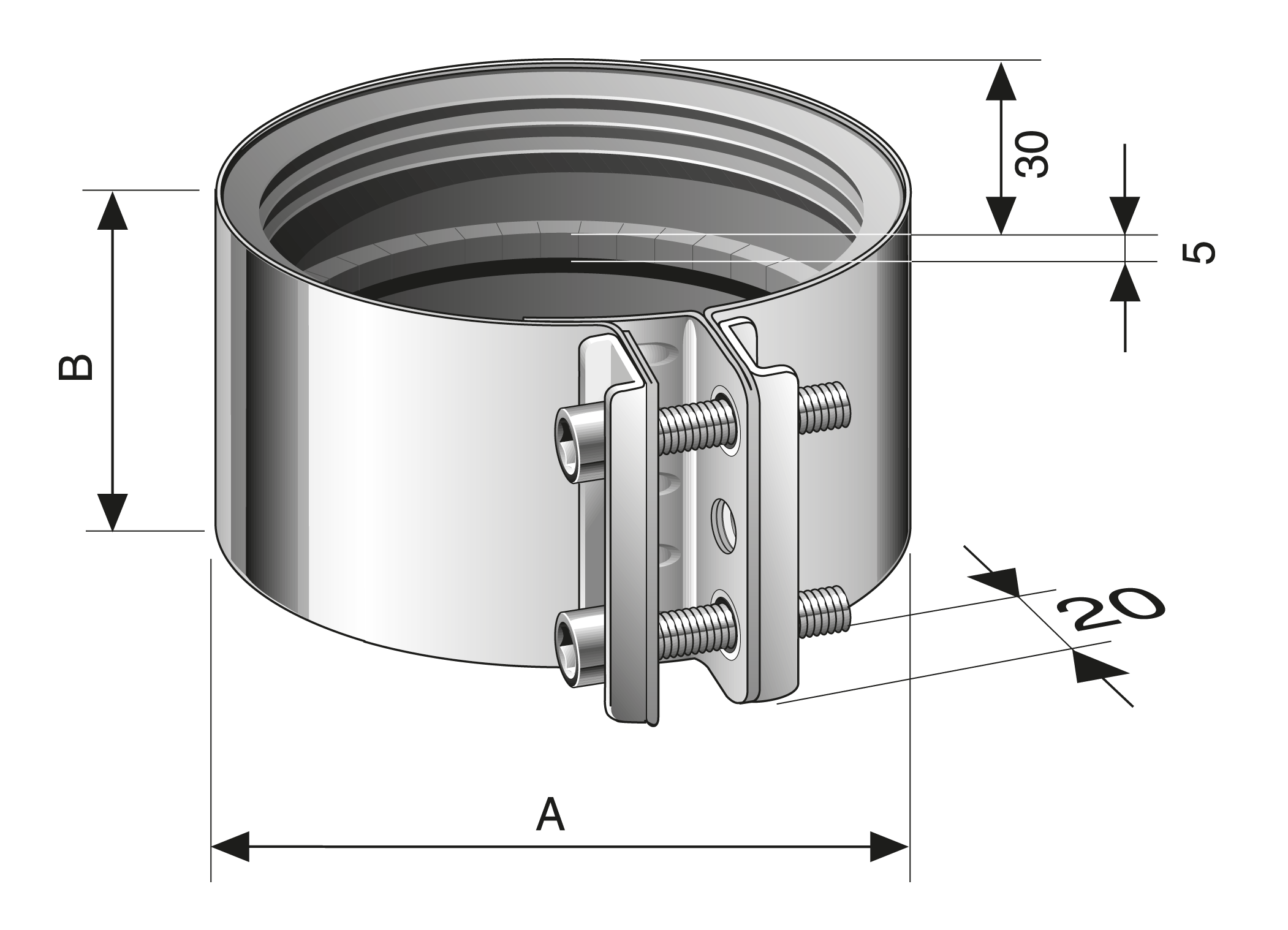 JET®B-koppling | Tvåbultskoppling i MA-SYSTEM® 