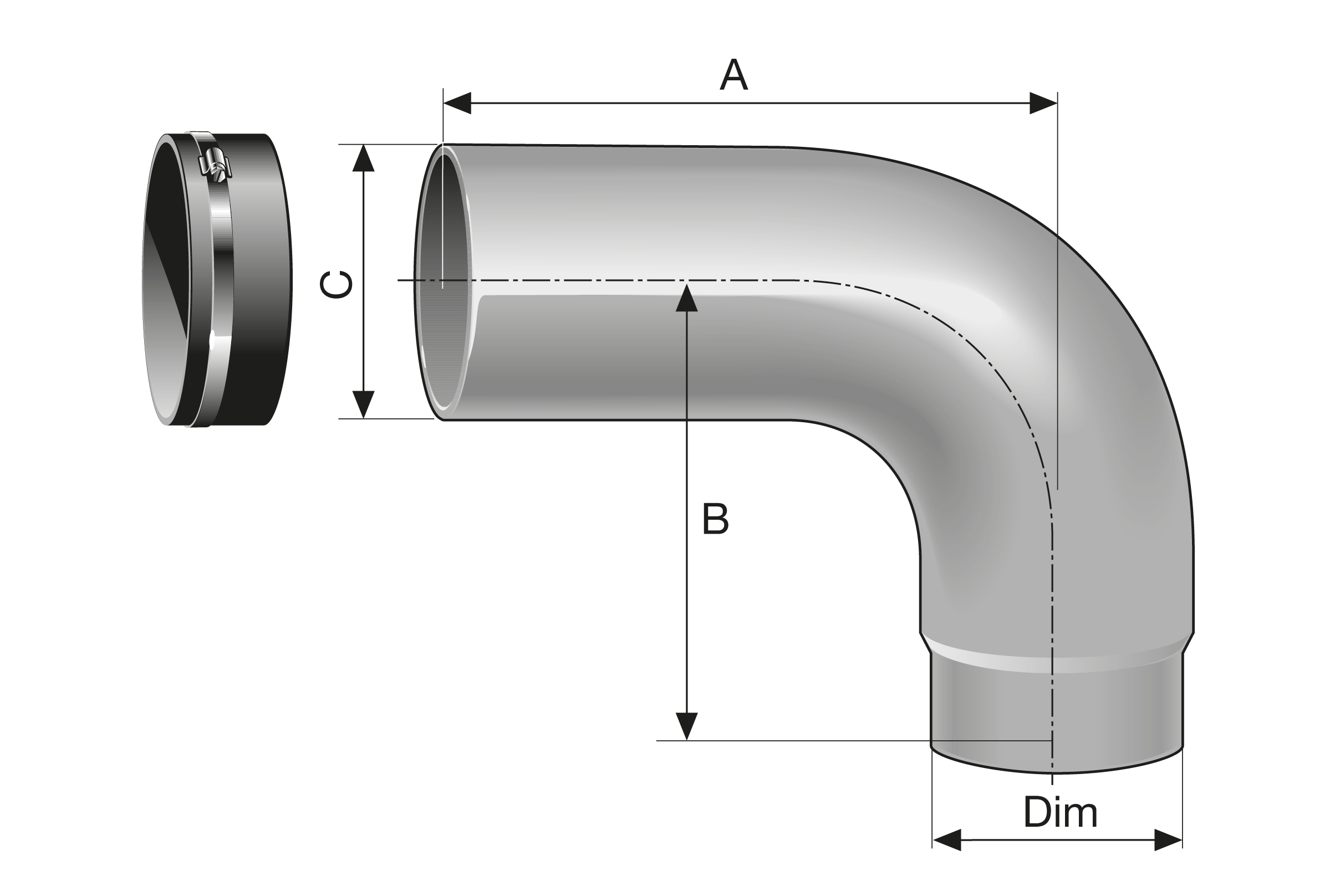  MA WC-anslutning i gjutjärn | MA-SYSTEM®