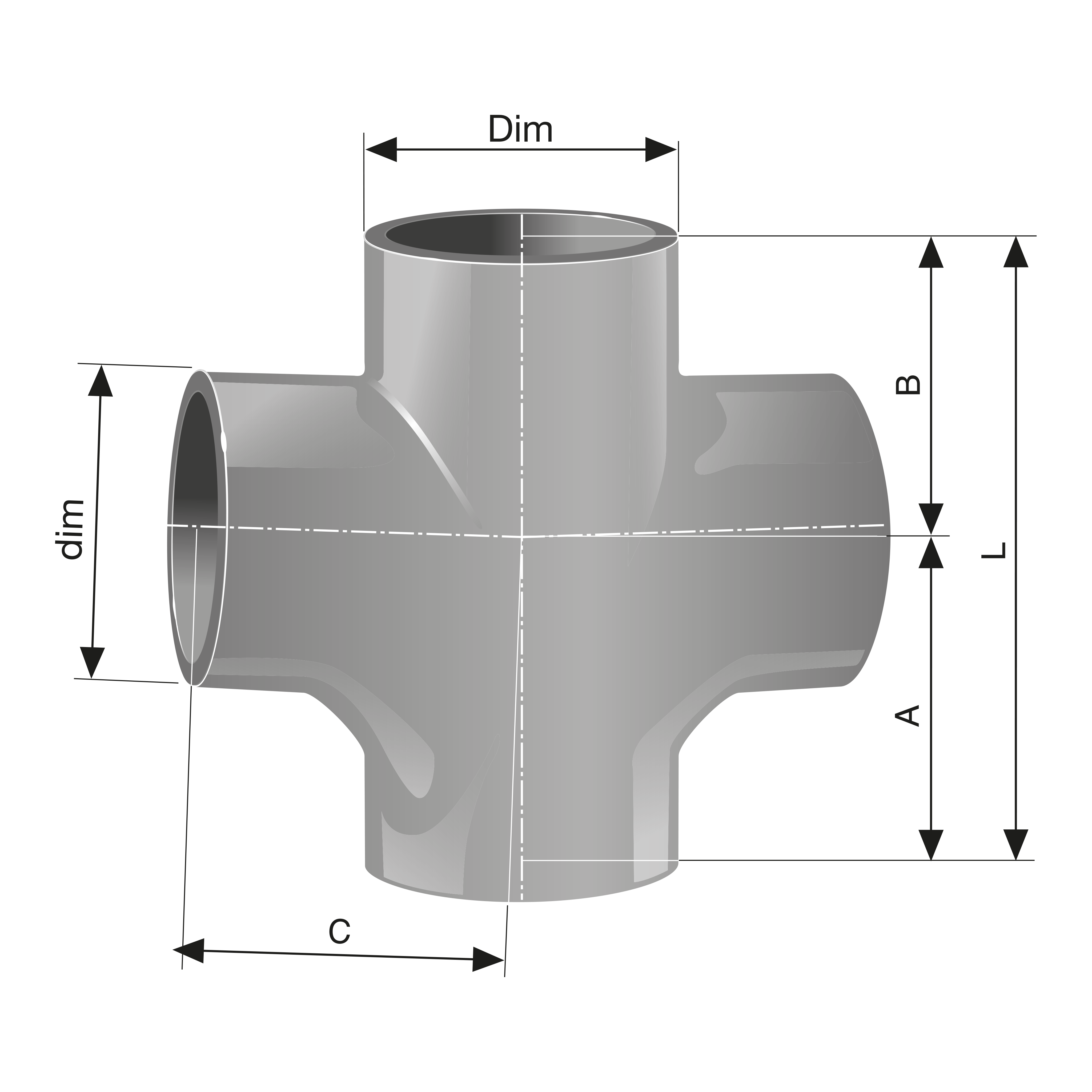 MA-SYSTEM® PLUS Dubbelgrenrör 88° | Rördel för avloppssystem