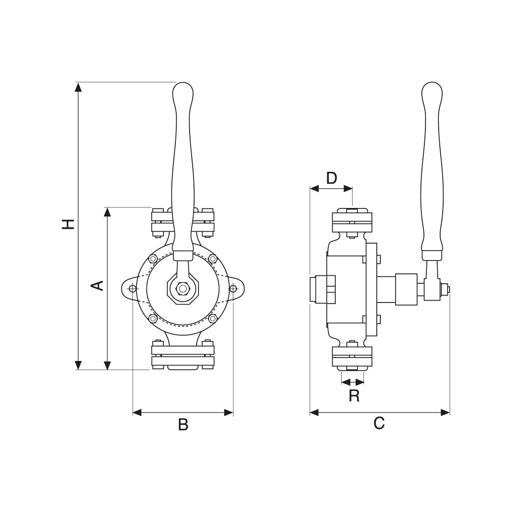 Klaffpump | Manuell handpump från Gustavsberg Rörsystem
